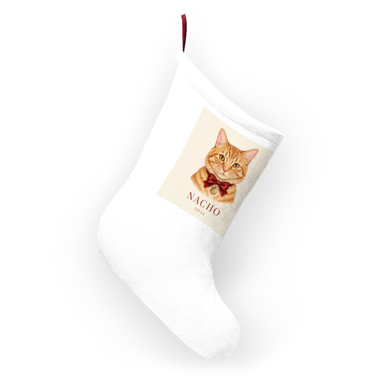 Custom Pet Portrait Stocking