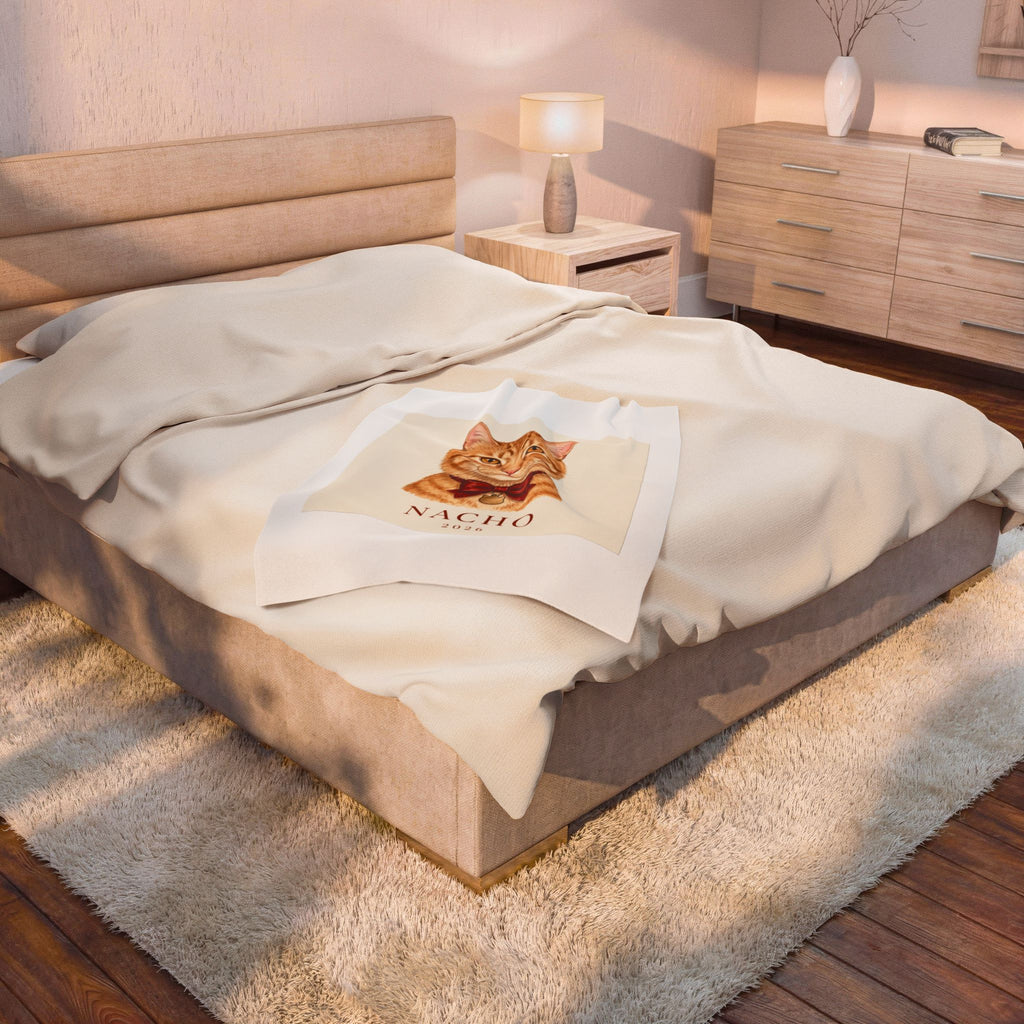 Custom Pet Portrait Blanket
