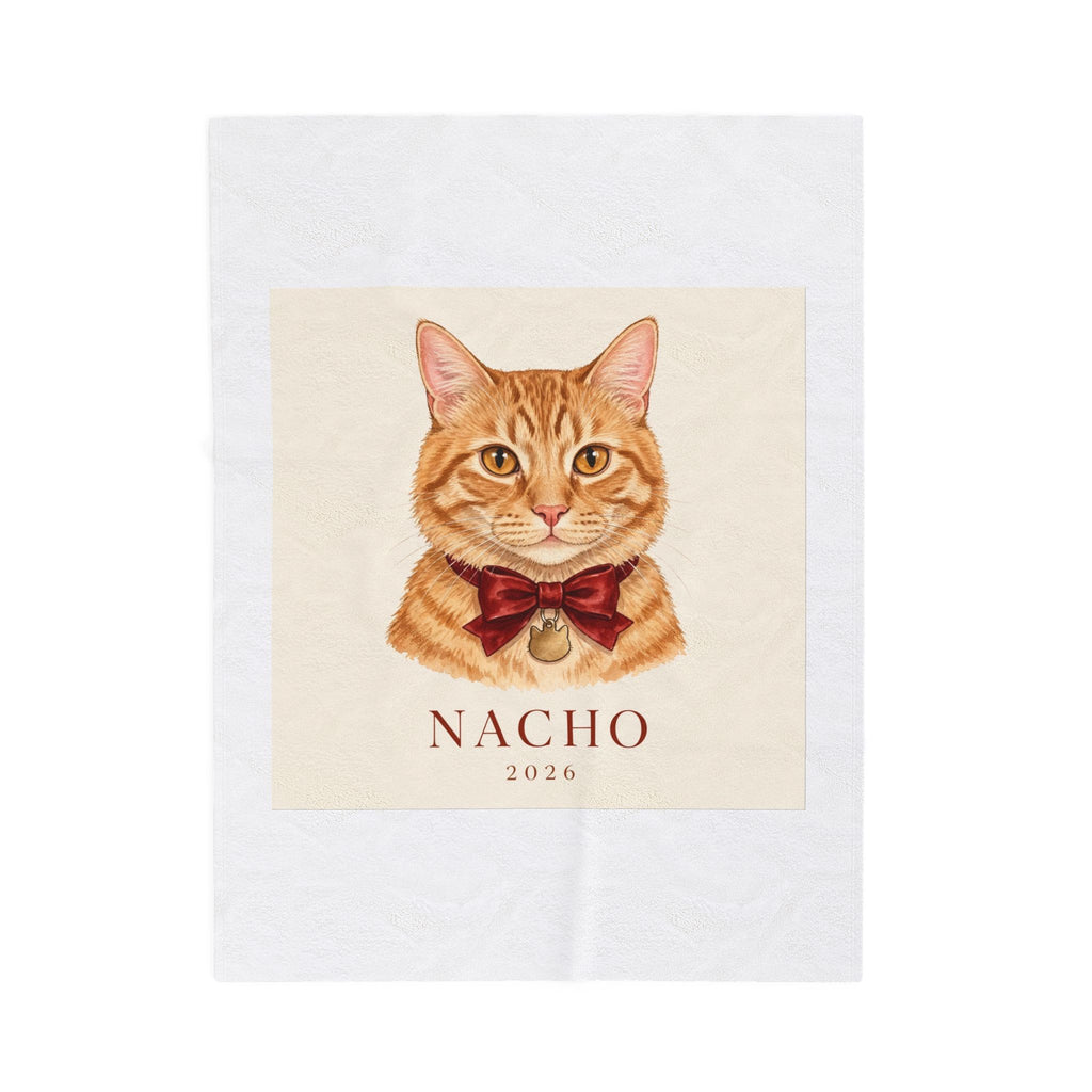 Custom Pet Portrait Blanket