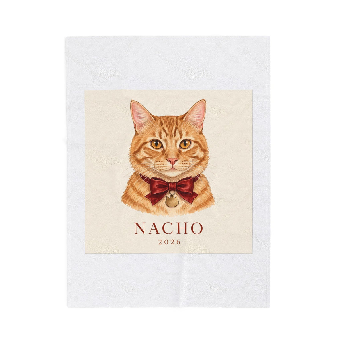 Custom Pet Portrait Blanket