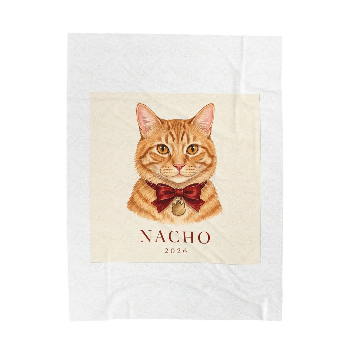 Custom Pet Portrait Blanket
