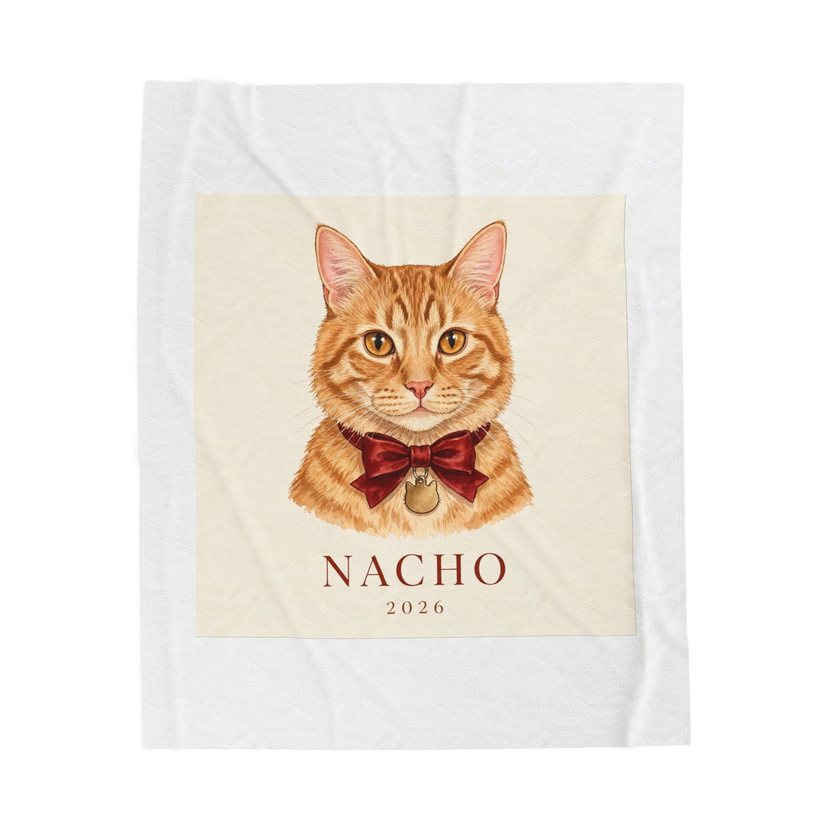 Custom Pet Portrait Blanket