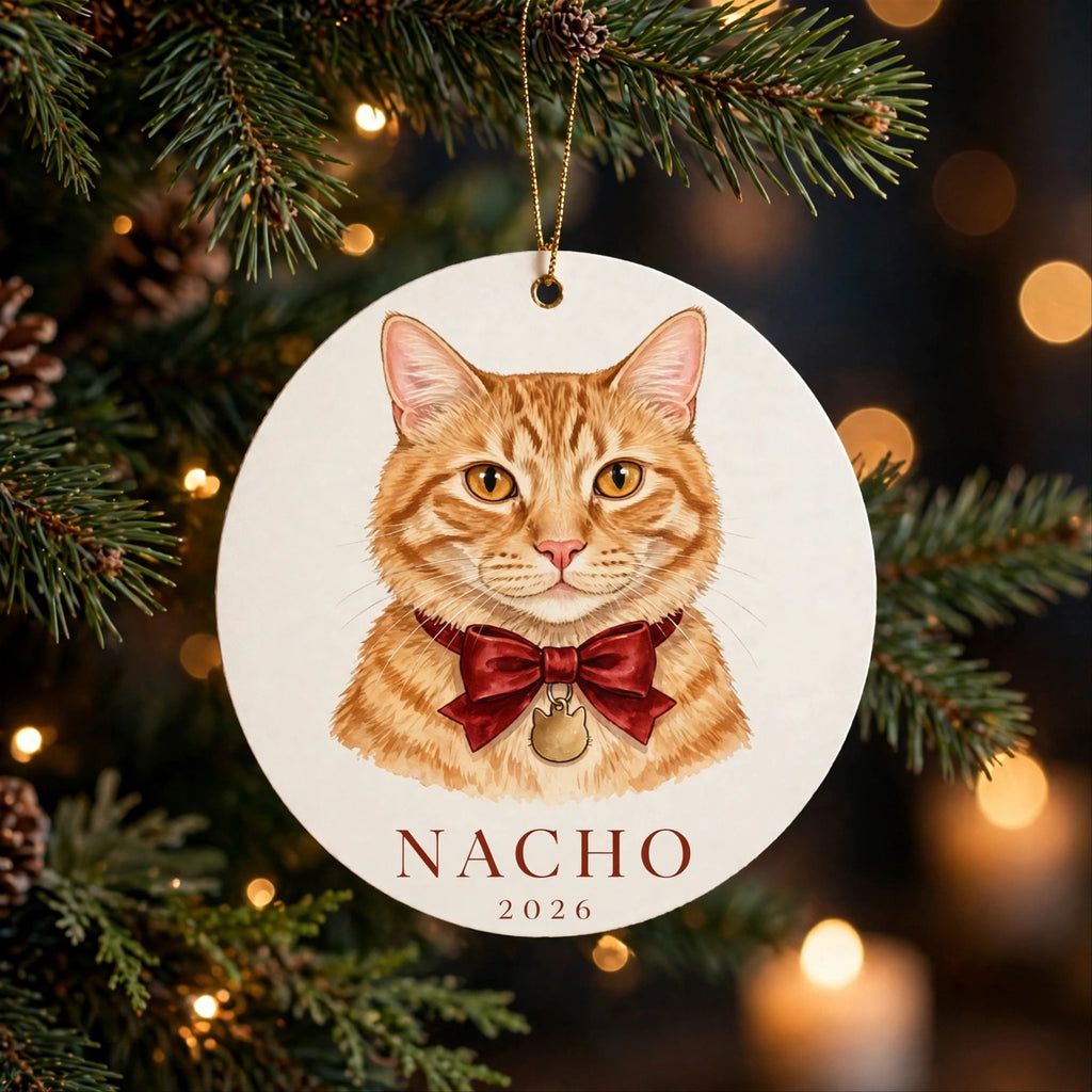 Custom Pet Portrait Ornament