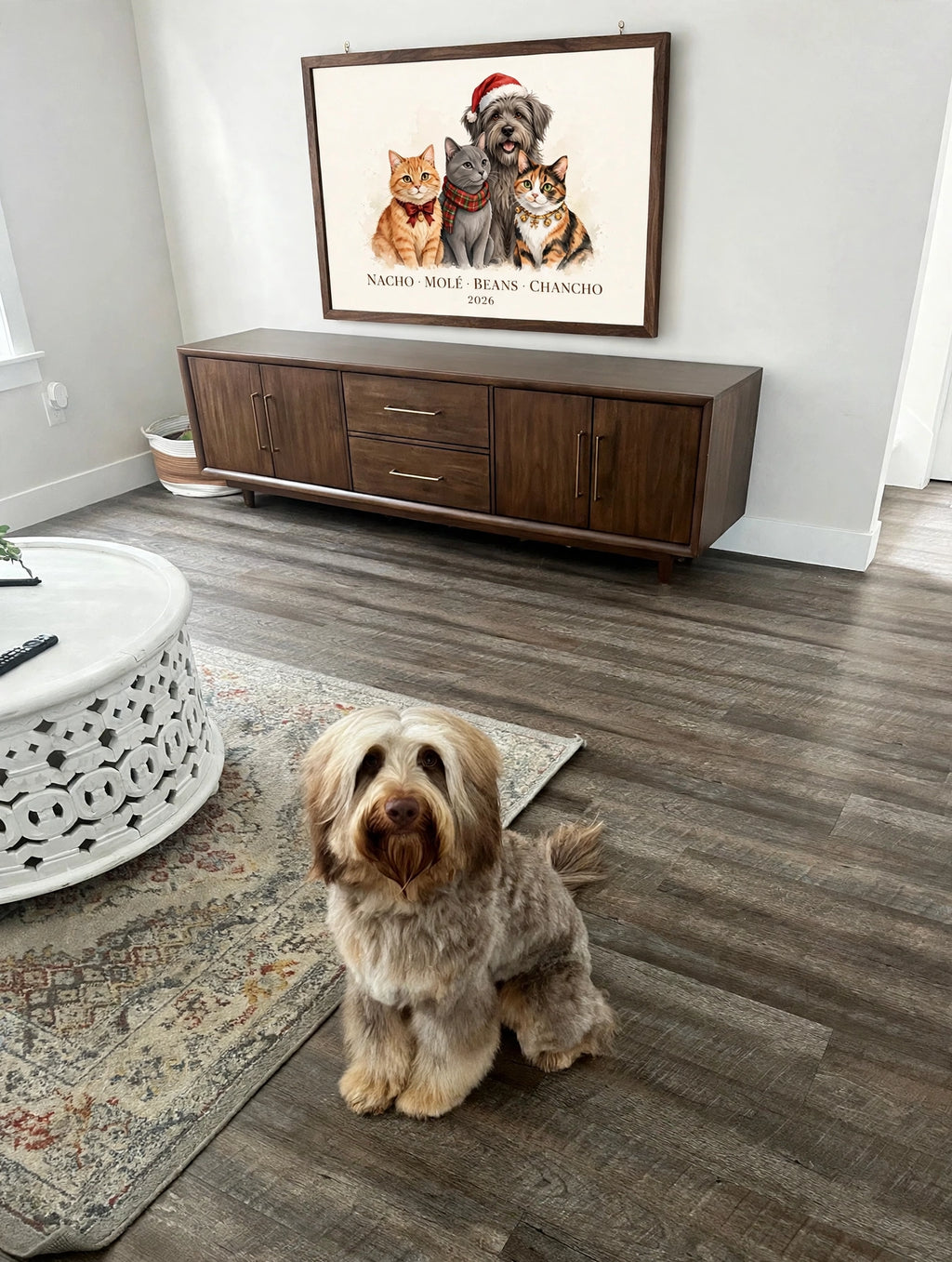 The Whole Family – Framed Canvas