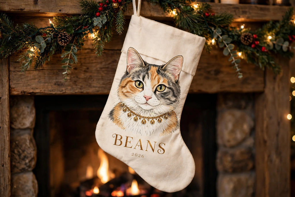 Custom Pet Portrait Stocking