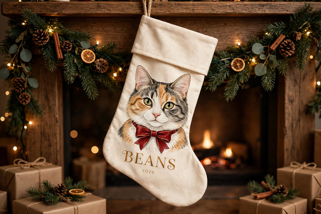 Custom Pet Portrait Stocking